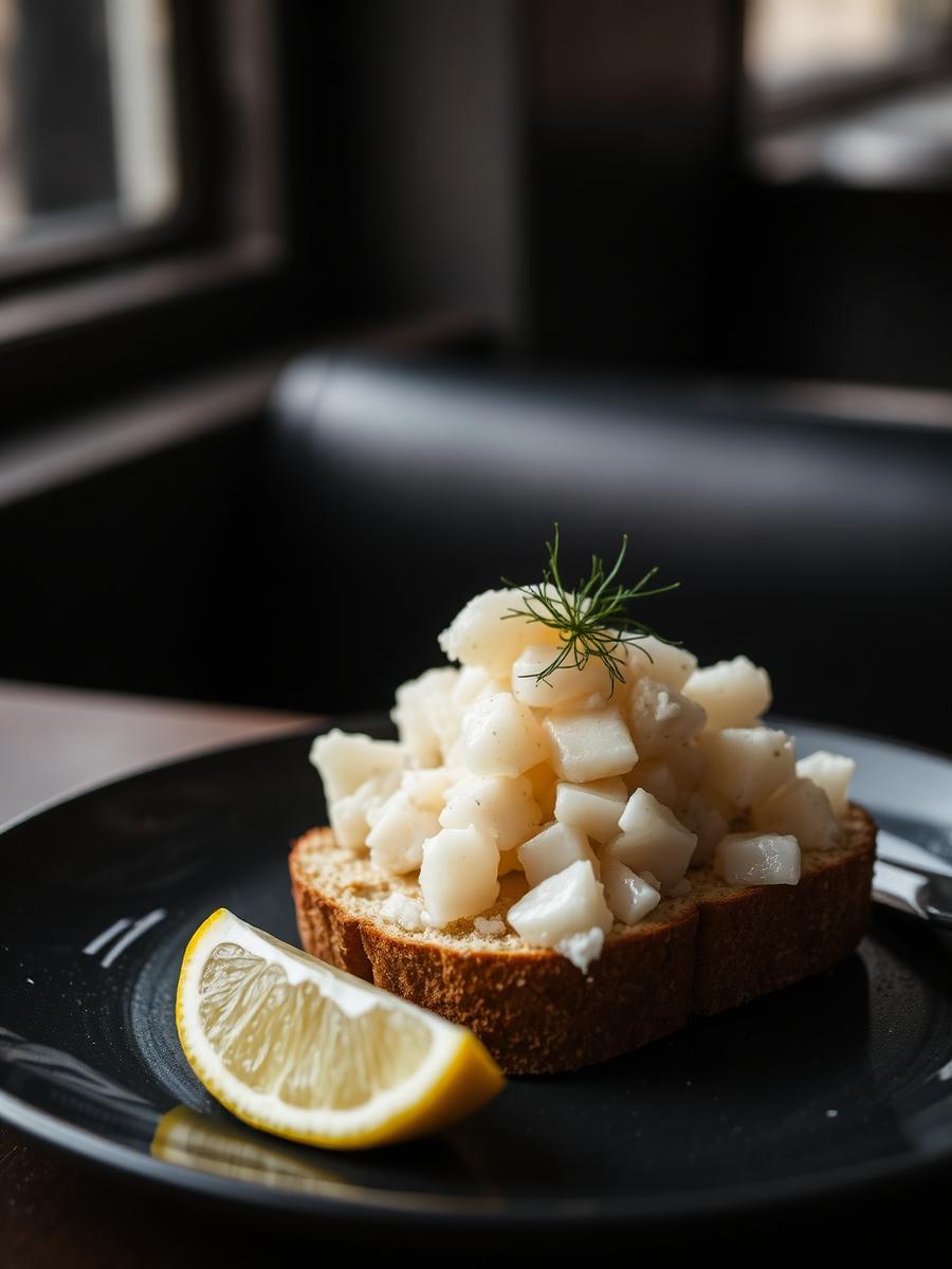 Cornish crab, brown bread, lemon
