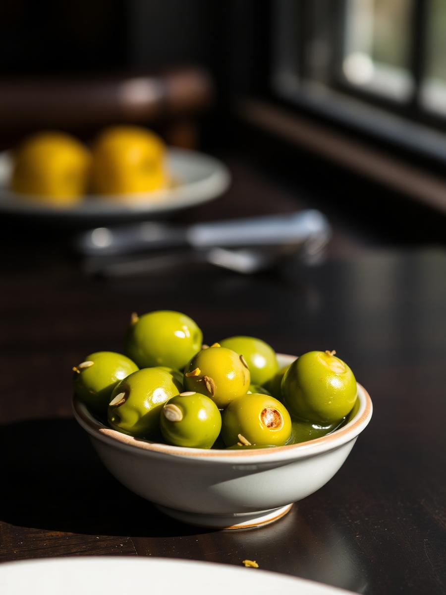 Castelvetrano olives, lemon, fennel